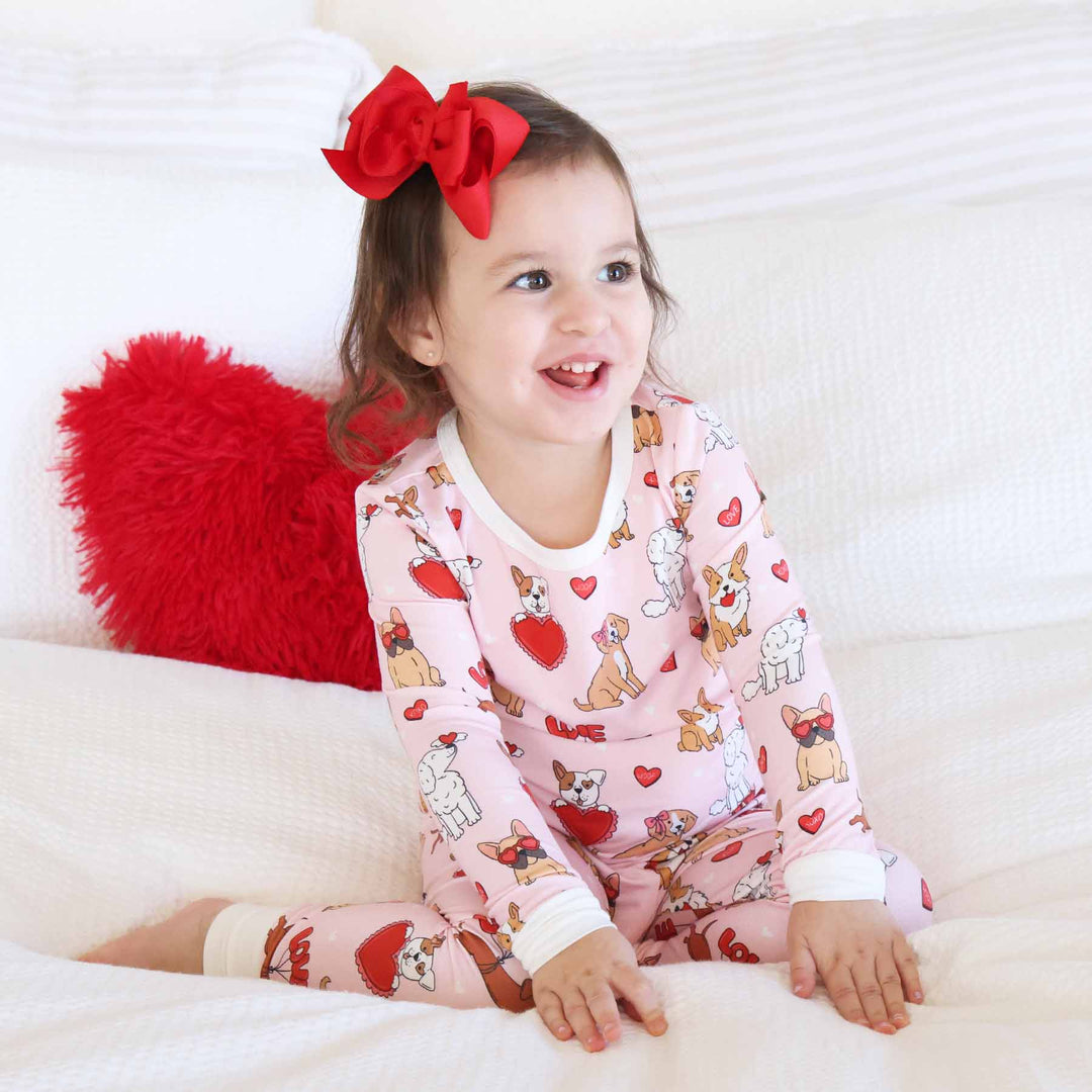 Pups & Kisses Two Piece Pajama Set