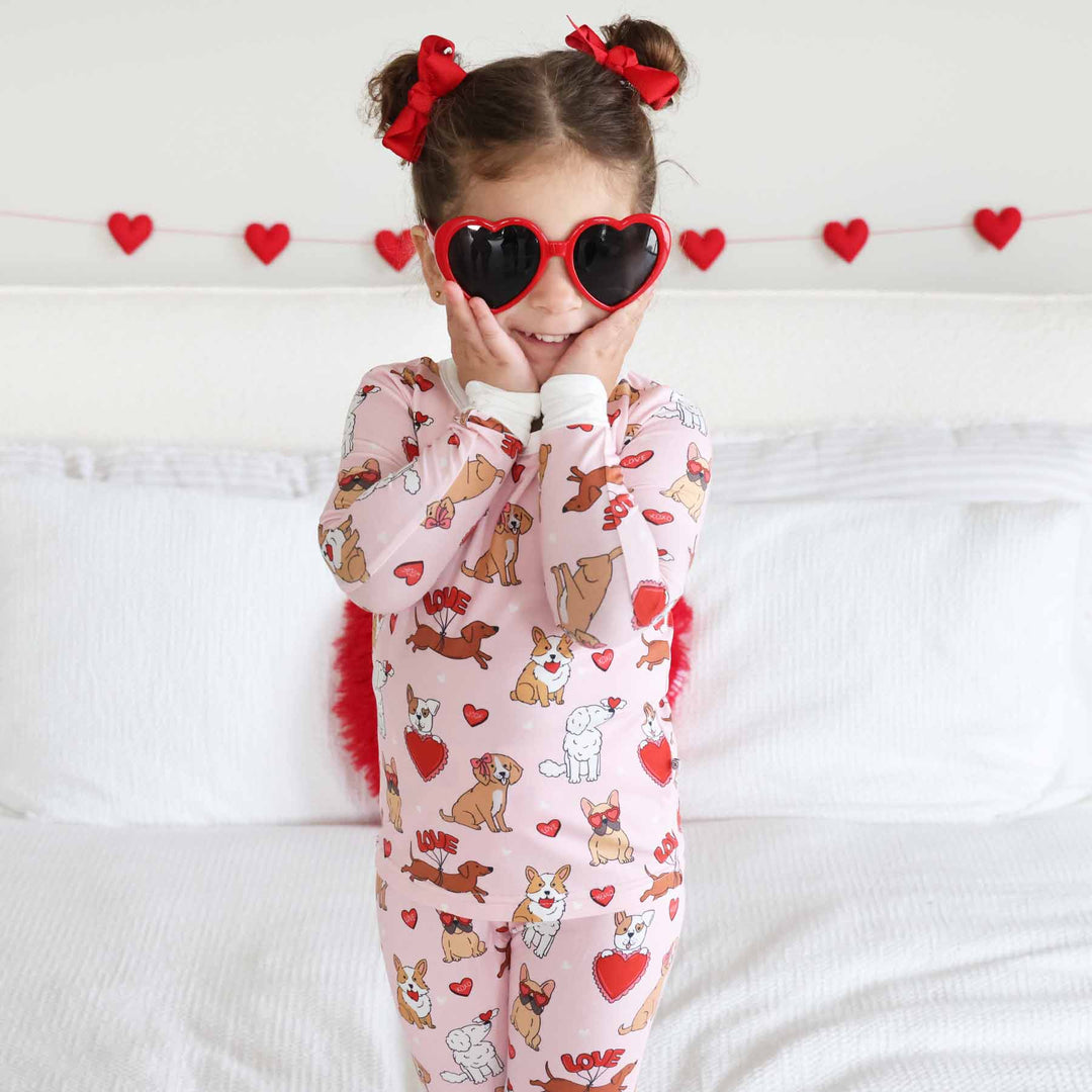 Pups & Kisses Two Piece Pajama Set