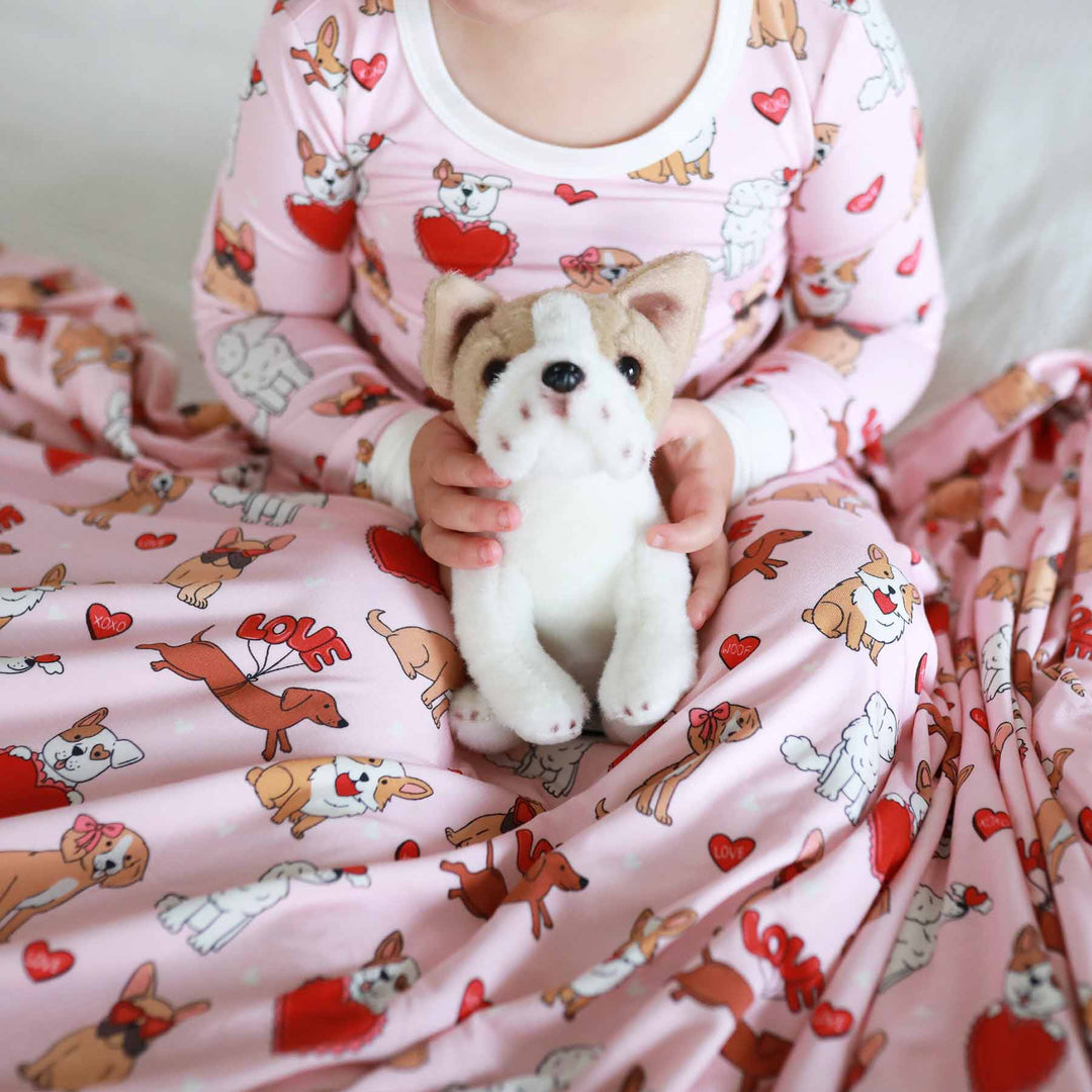 Pups & Kisses Two Piece Pajama Set