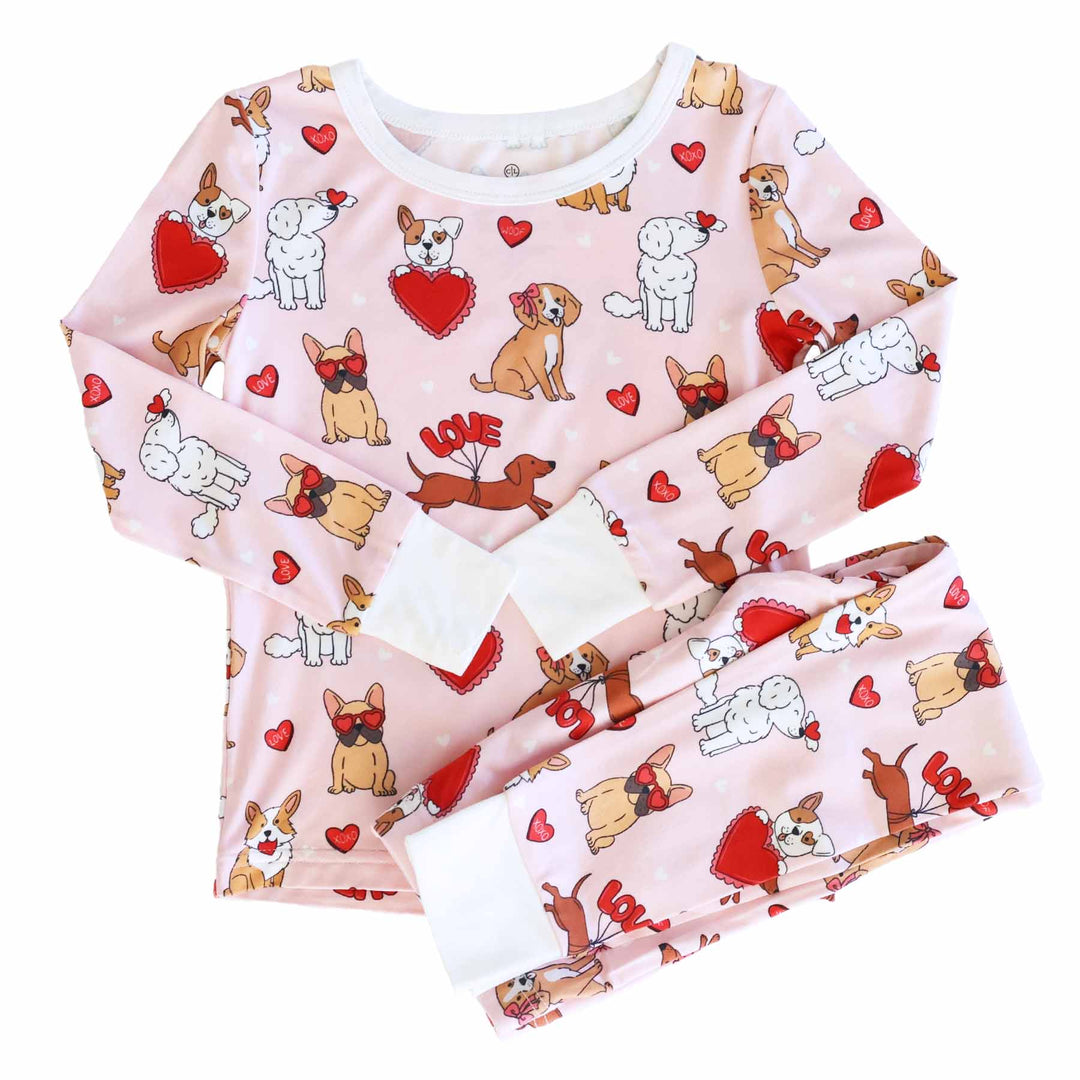 Pups & Kisses Two Piece Pajama Set