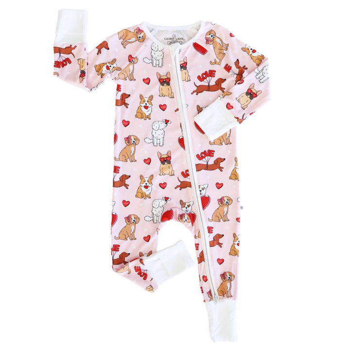 Pups & Kisses Convertible Zip Romper