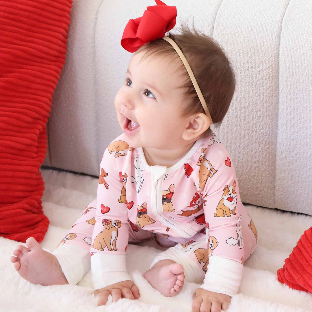 Pups & Kisses Convertible Zip Romper