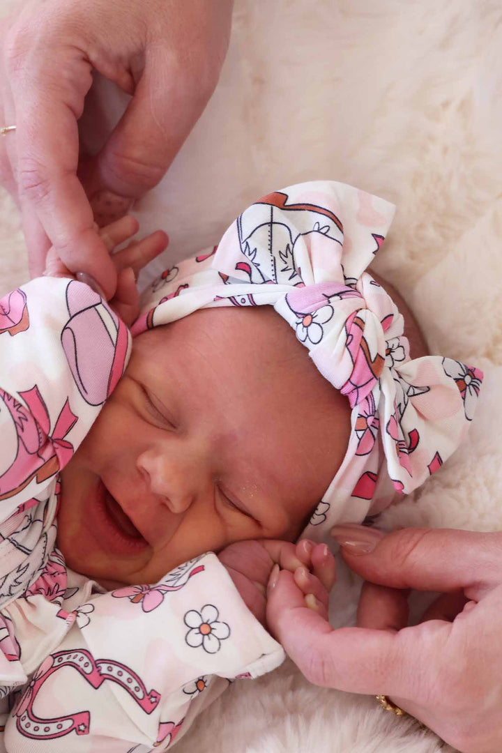 girly rodeo headwrap for baby girls 