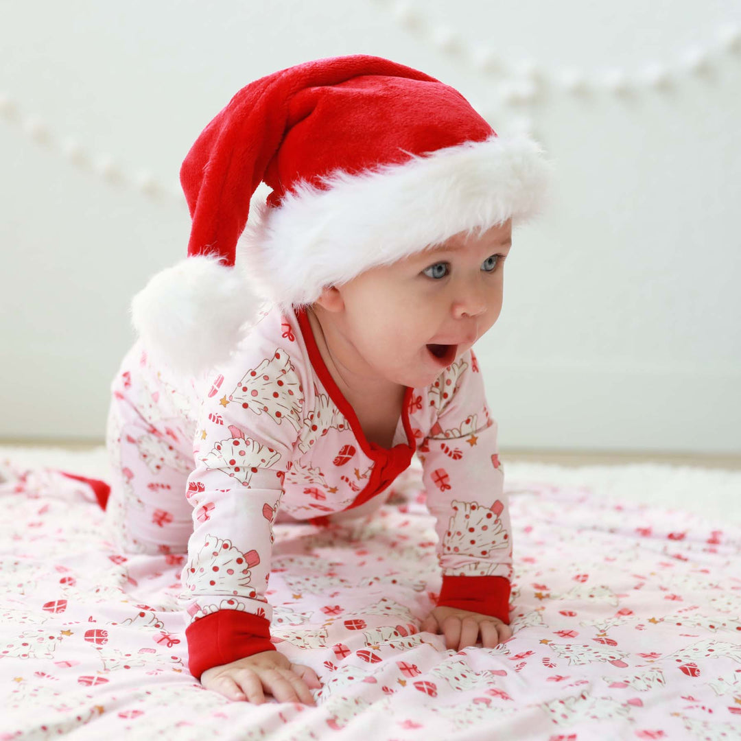 pink very merry christmas romper for toddlers