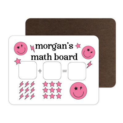 personalized whiteboard smiley face pink 