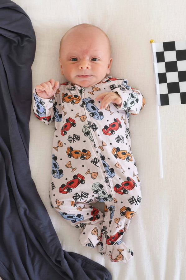 Pit Crew Zipper Footie