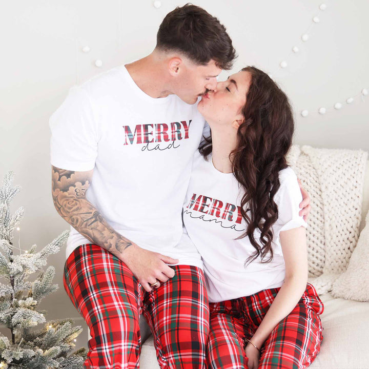 family matching christmas tees for adults