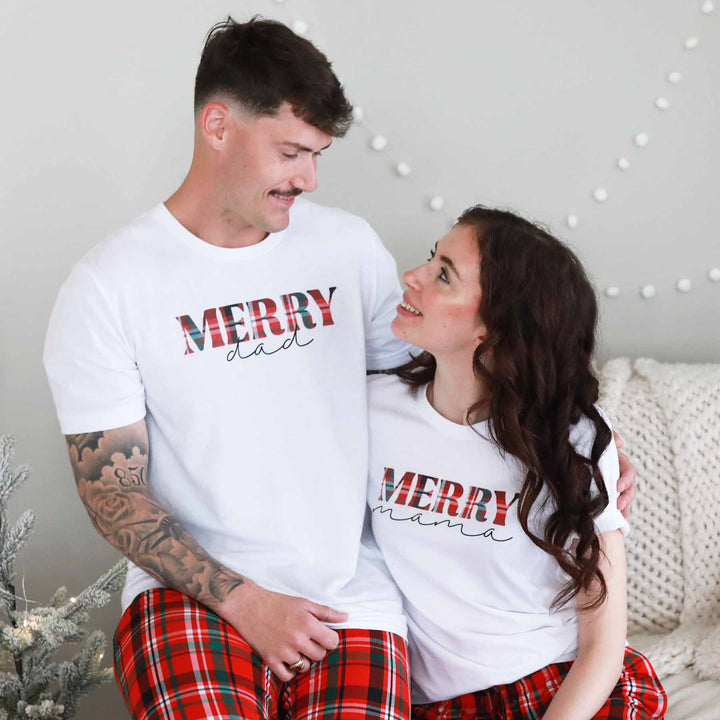 merry personalized graphic tee for adults 