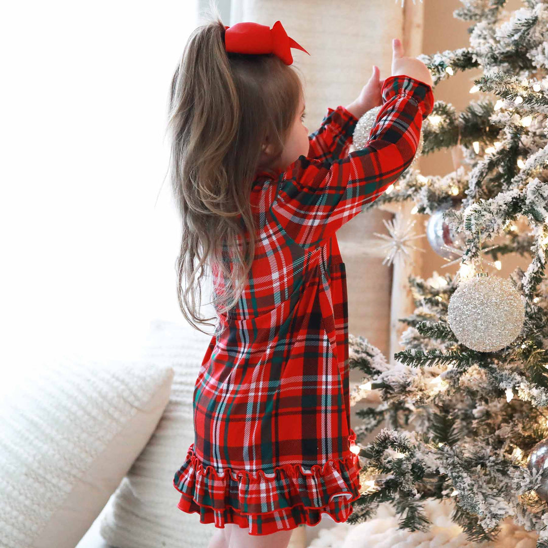 christmas nightgown for girls red and green plaid 