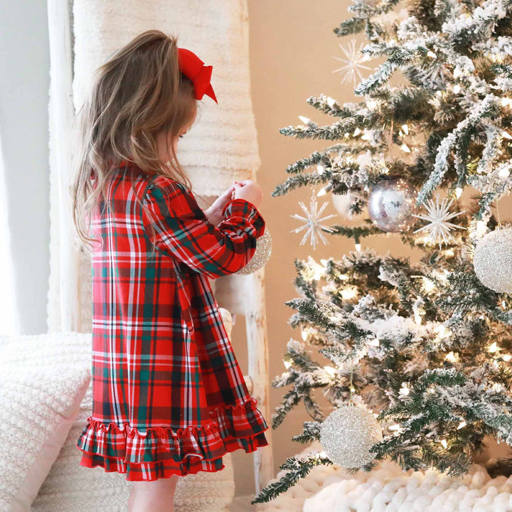 plaid christmas nightgown for toddlers