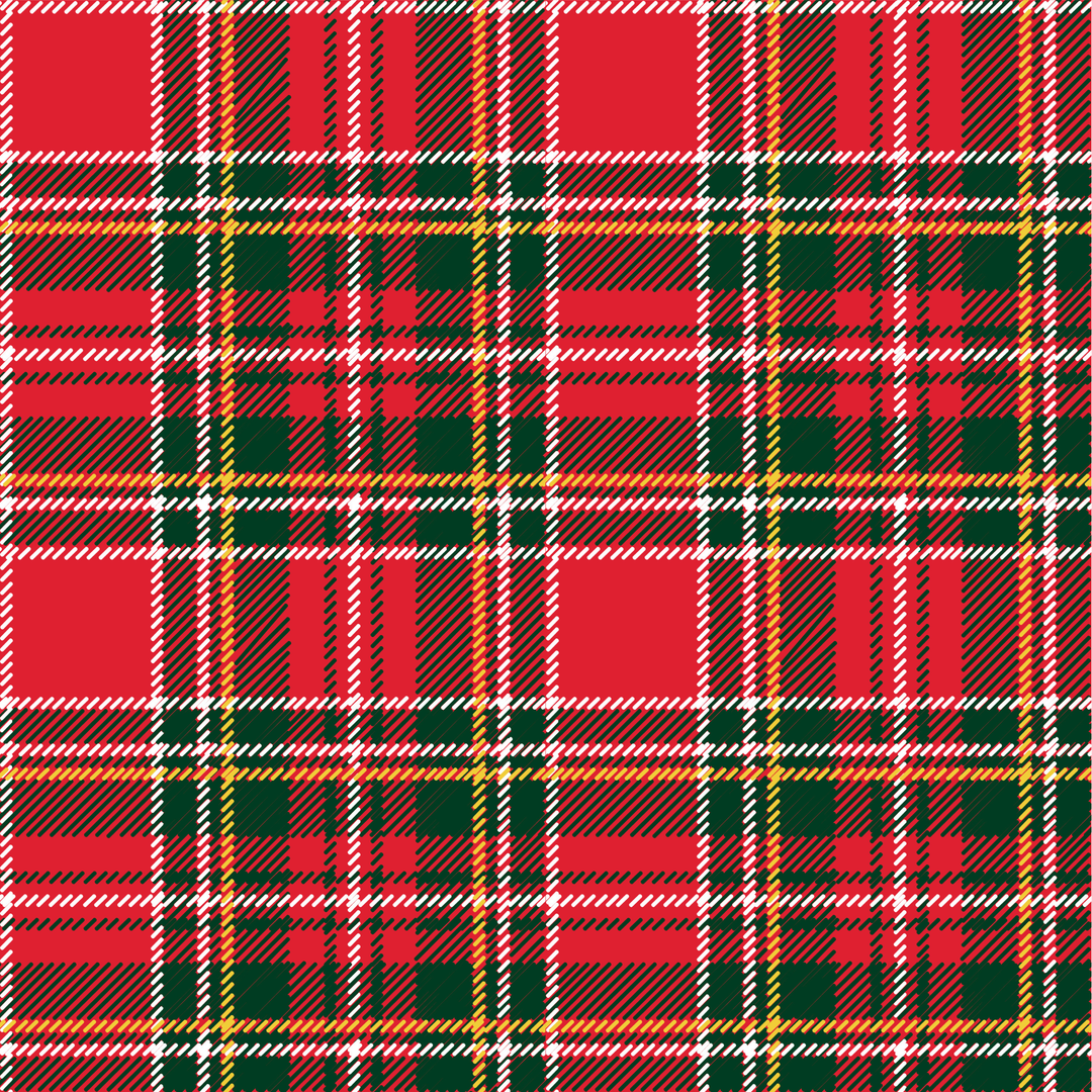 Caden Lane plaid Christmas print