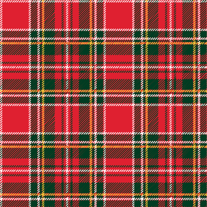 Caden Lane plaid Christmas print