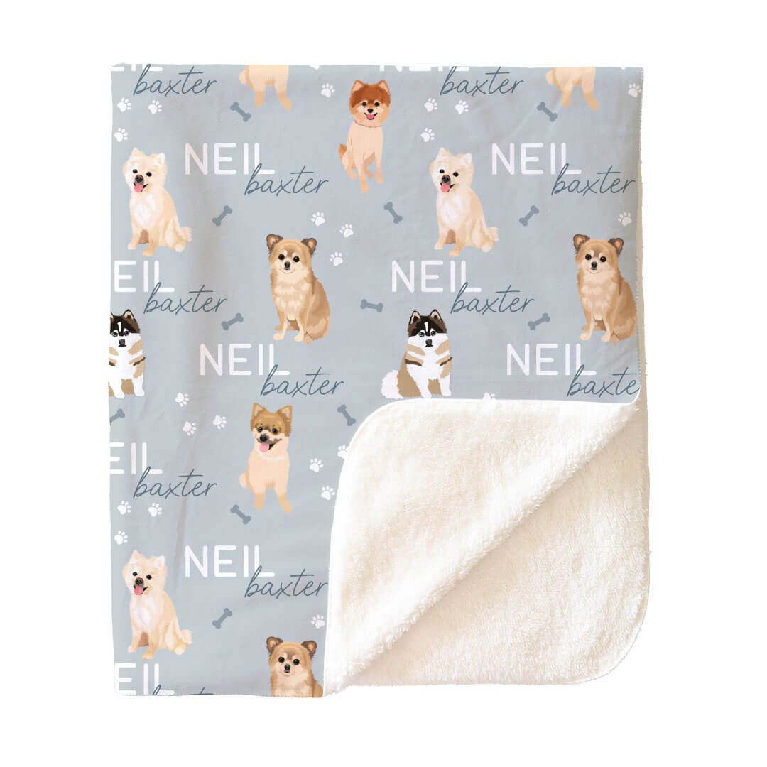 Personalized Kids Blankets | Dog Breeds