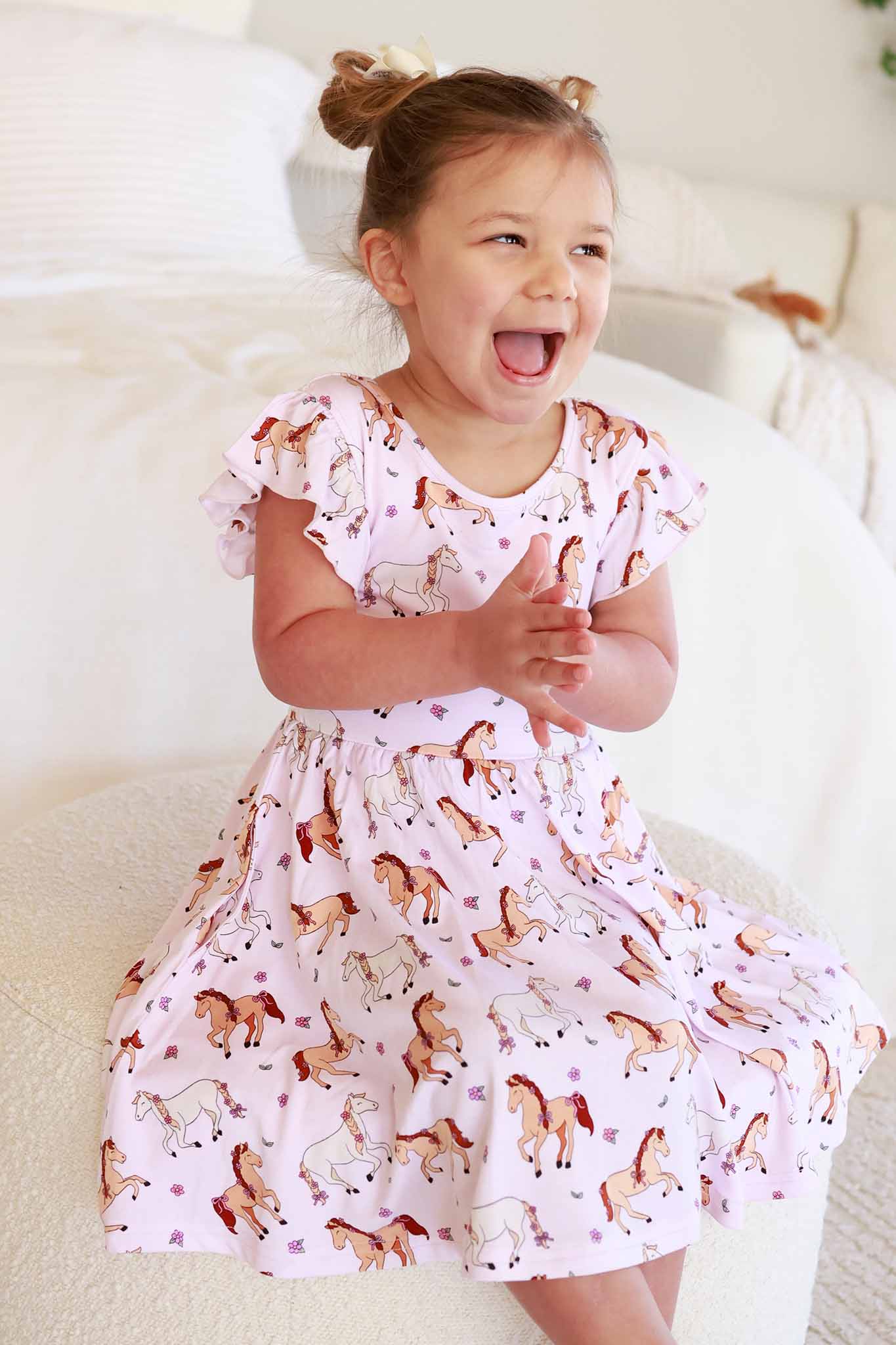 Ruffle Twirl Dress | Pony Club Pink
