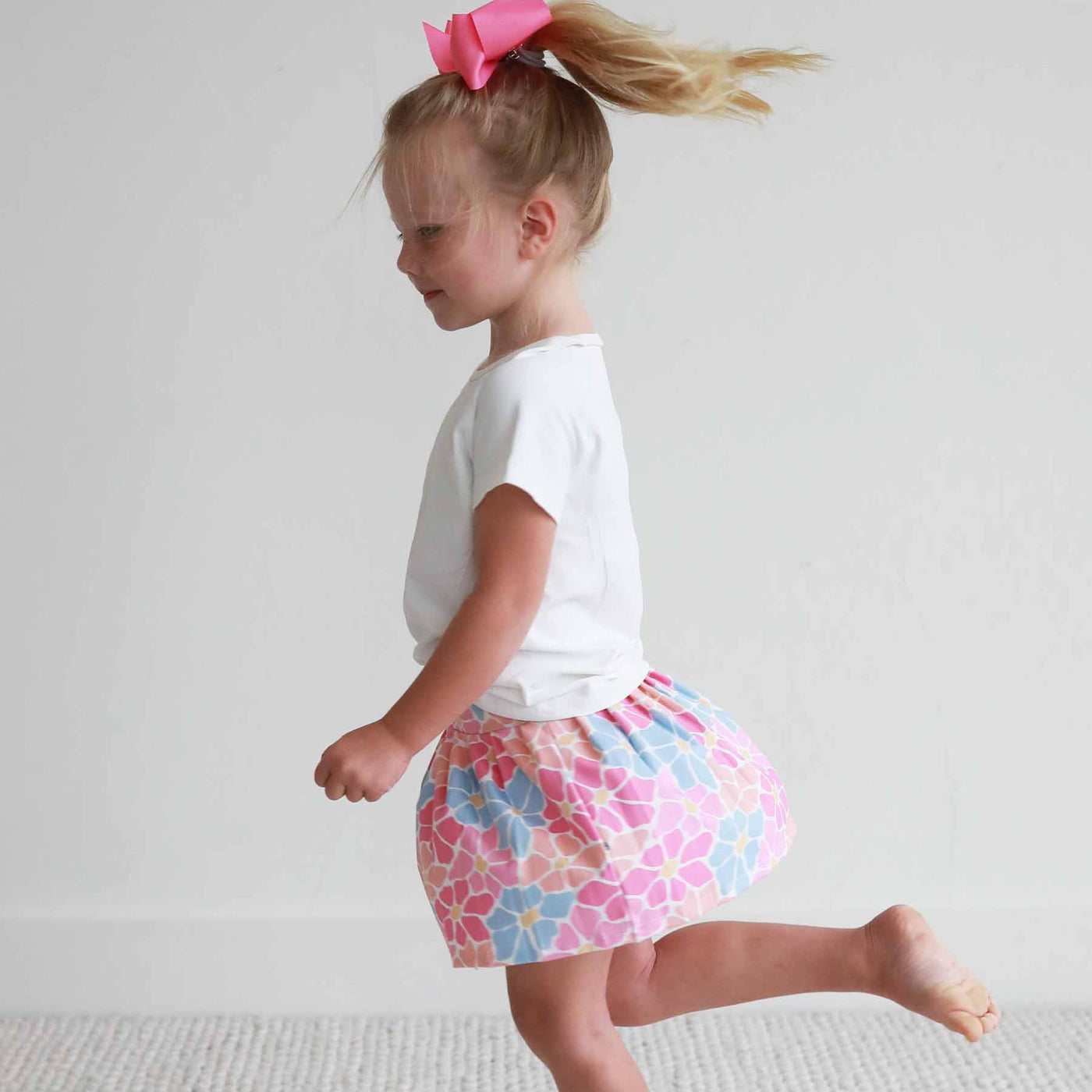 kids tennis skirt with shorts power flowers