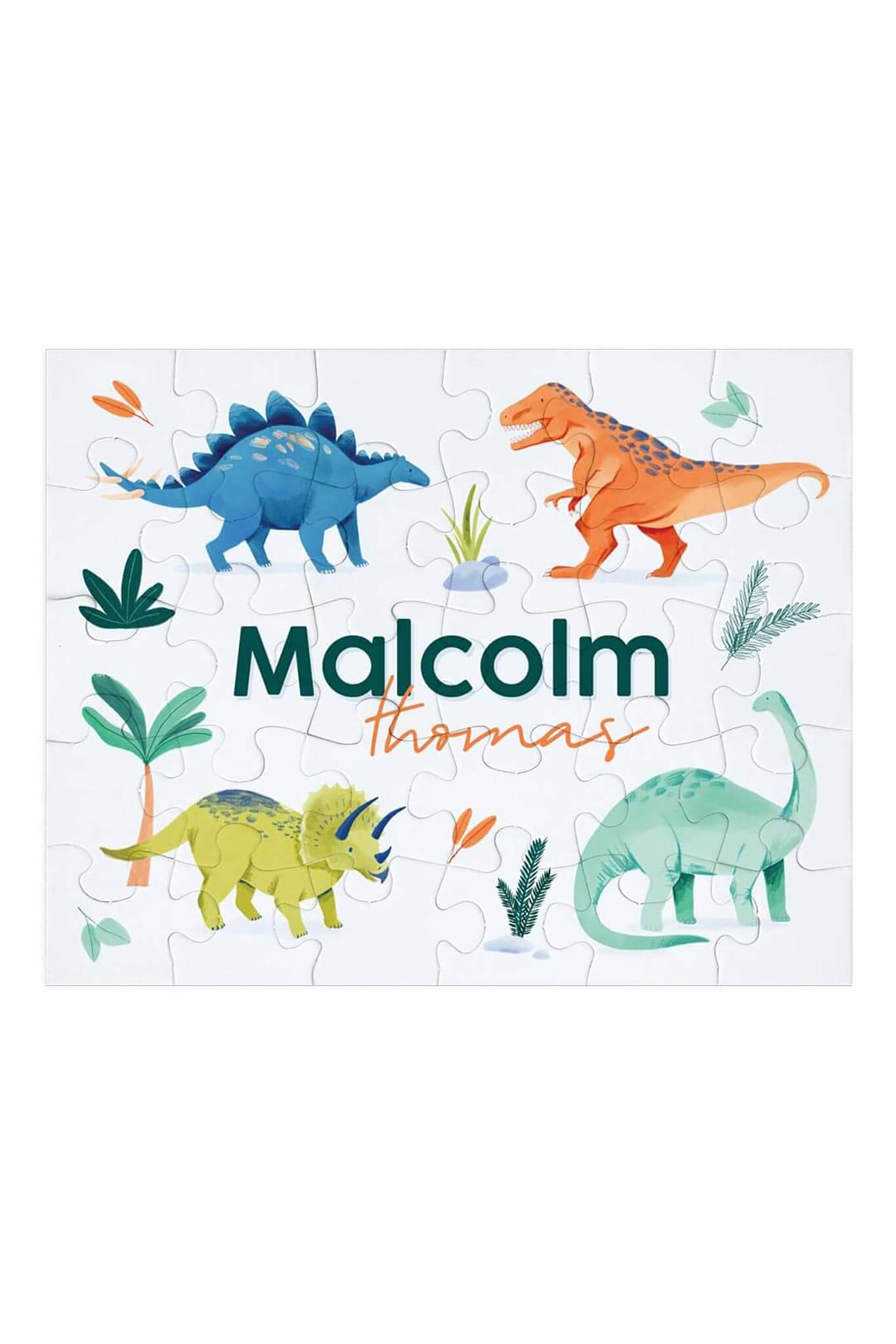 Kids Personalized 30 Piece Puzzle | Prehistoric World