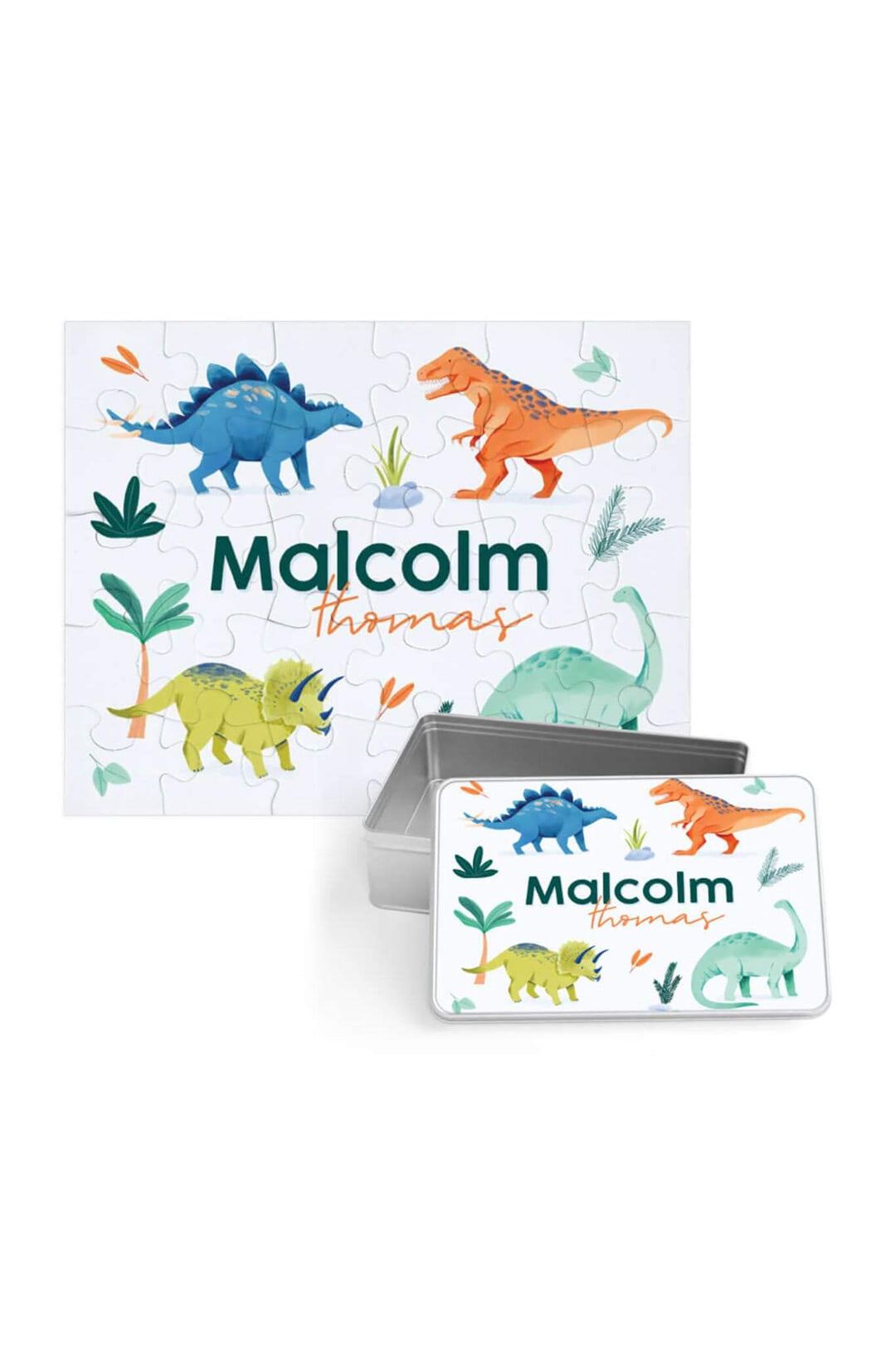 Kids Personalized 30 Piece Puzzle | Prehistoric World