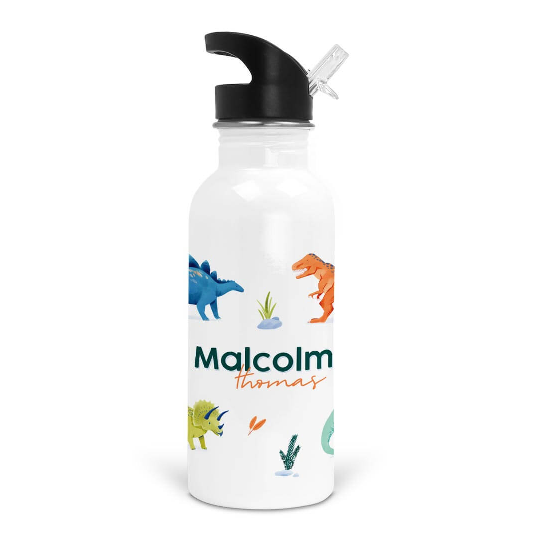 Prehistoric World Personalized Kids Water Bottle