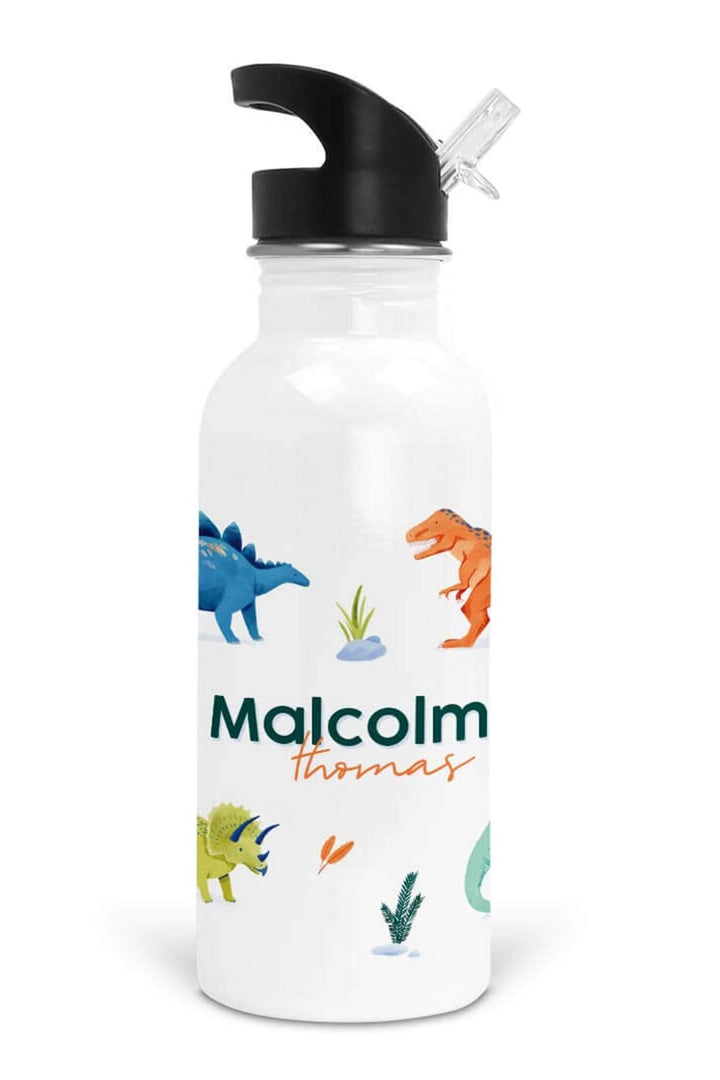 Prehistoric World Personalized Kids Water Bottle