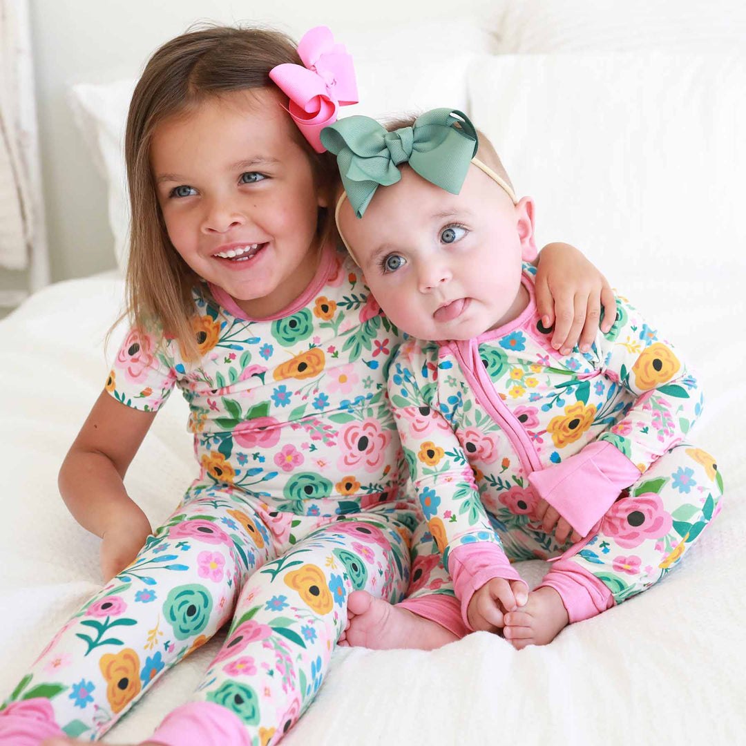 pretty poppies pajamas for girls 