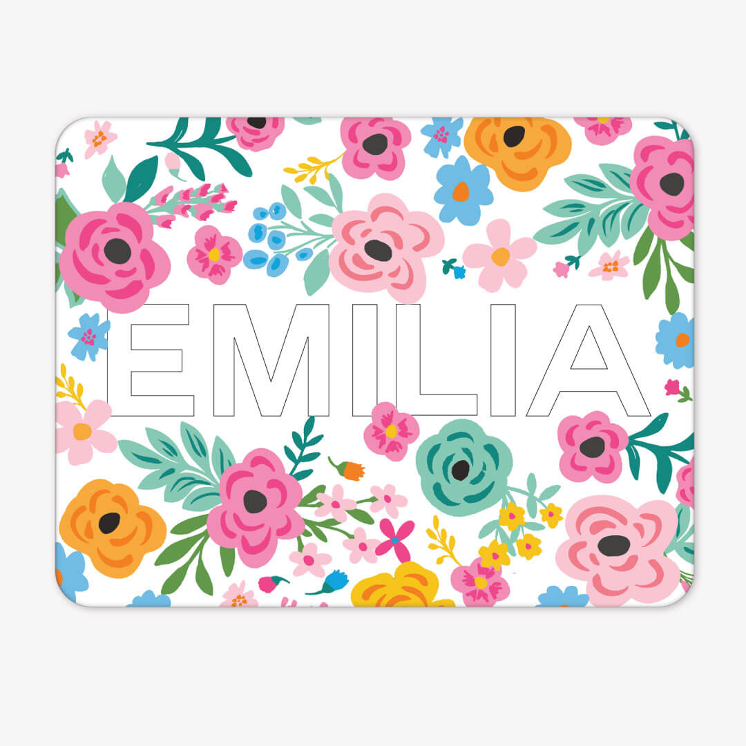 Kids Personalized Whiteboard | Pretty Poppies