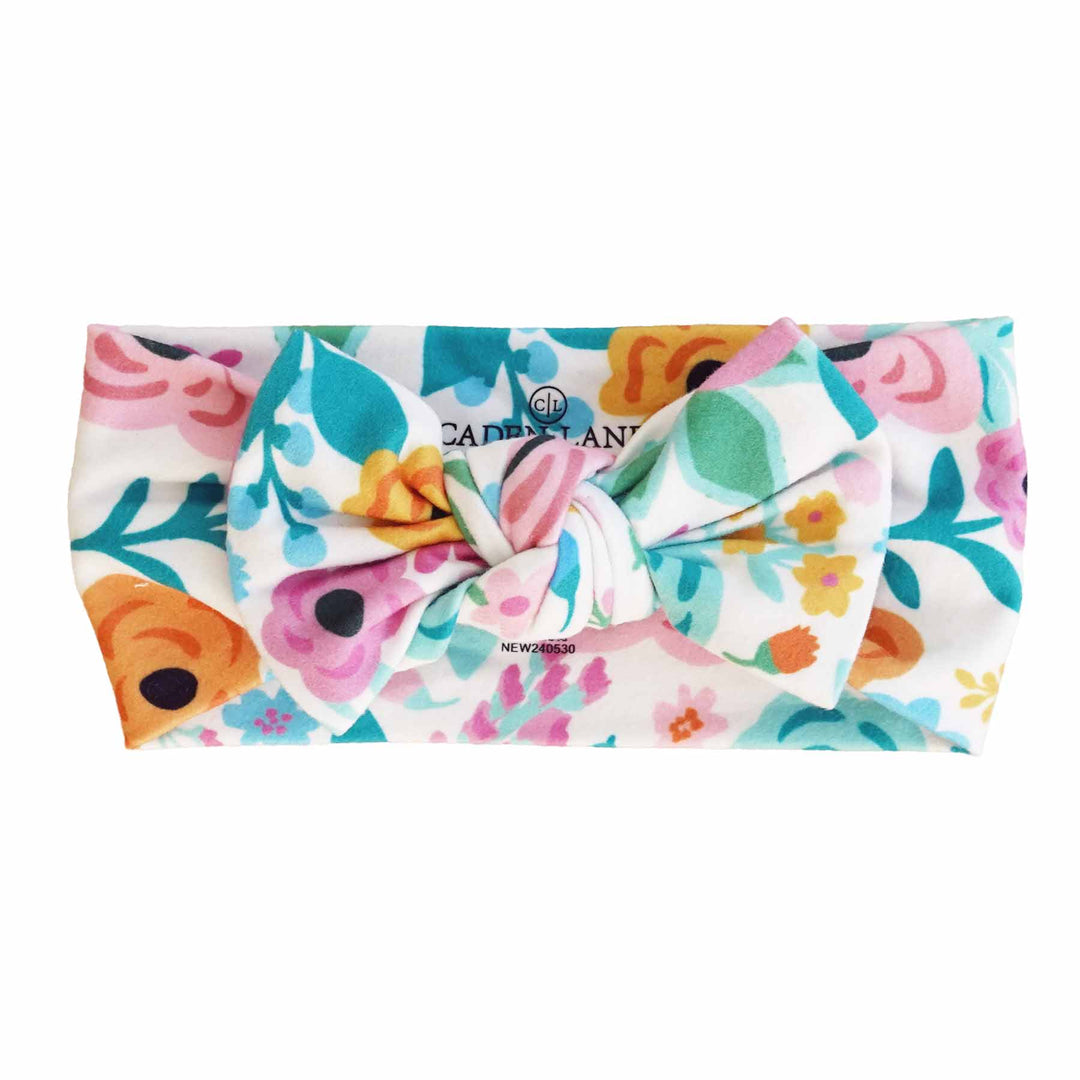 Printed Knit Large Bow Headwraps