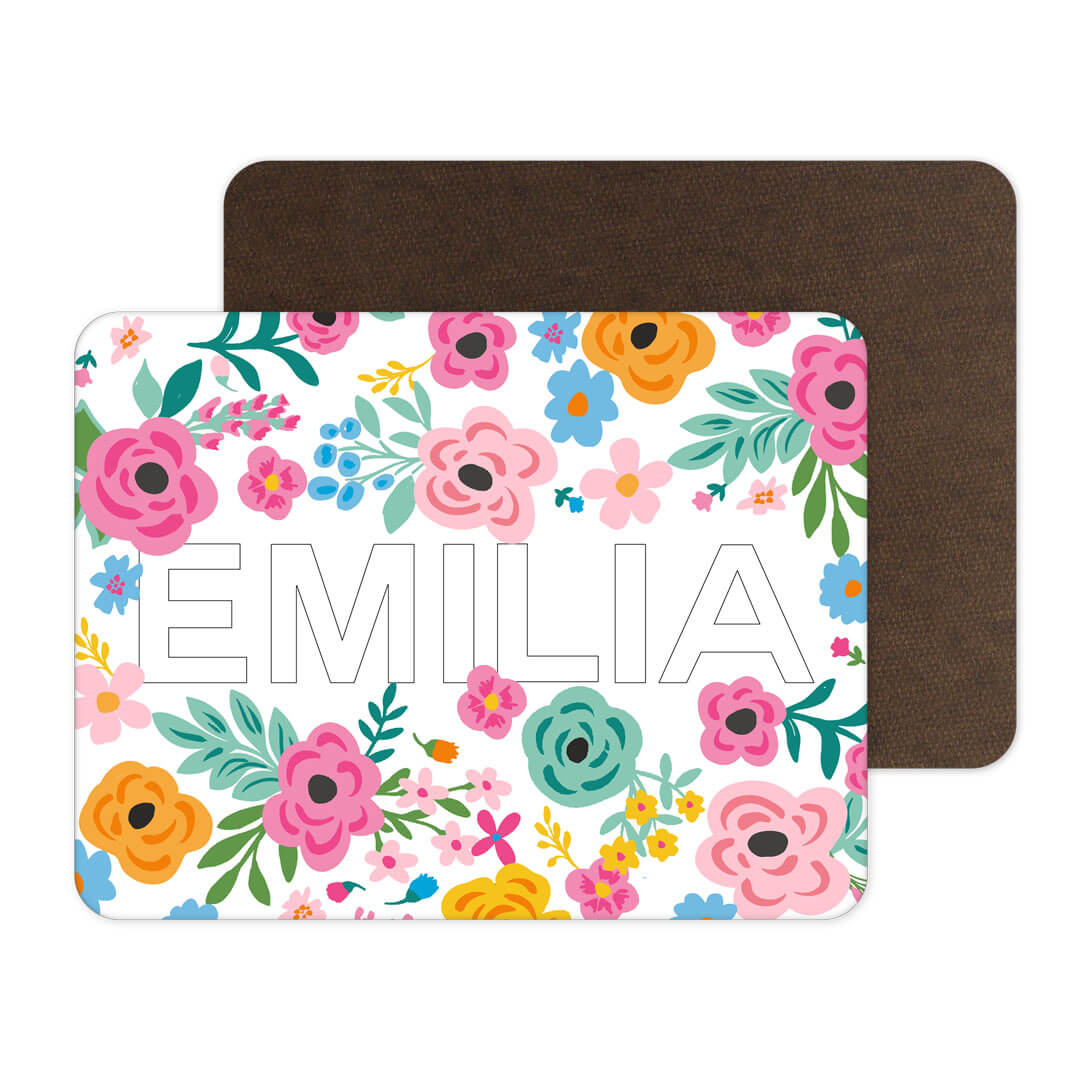 Kids Personalized Whiteboard | Pretty Poppies