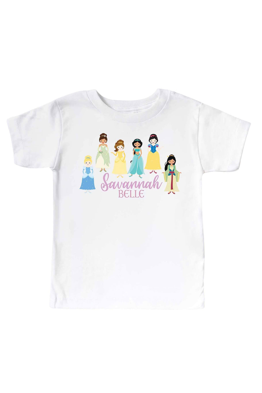 disney princess kids graphic tee personalized