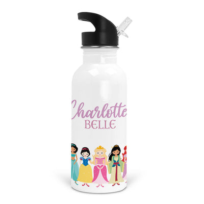 princess personalized kids water bottle 