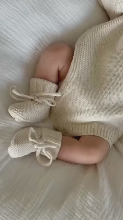 Embroidered Knit Sweater Bubble Romper | Ash