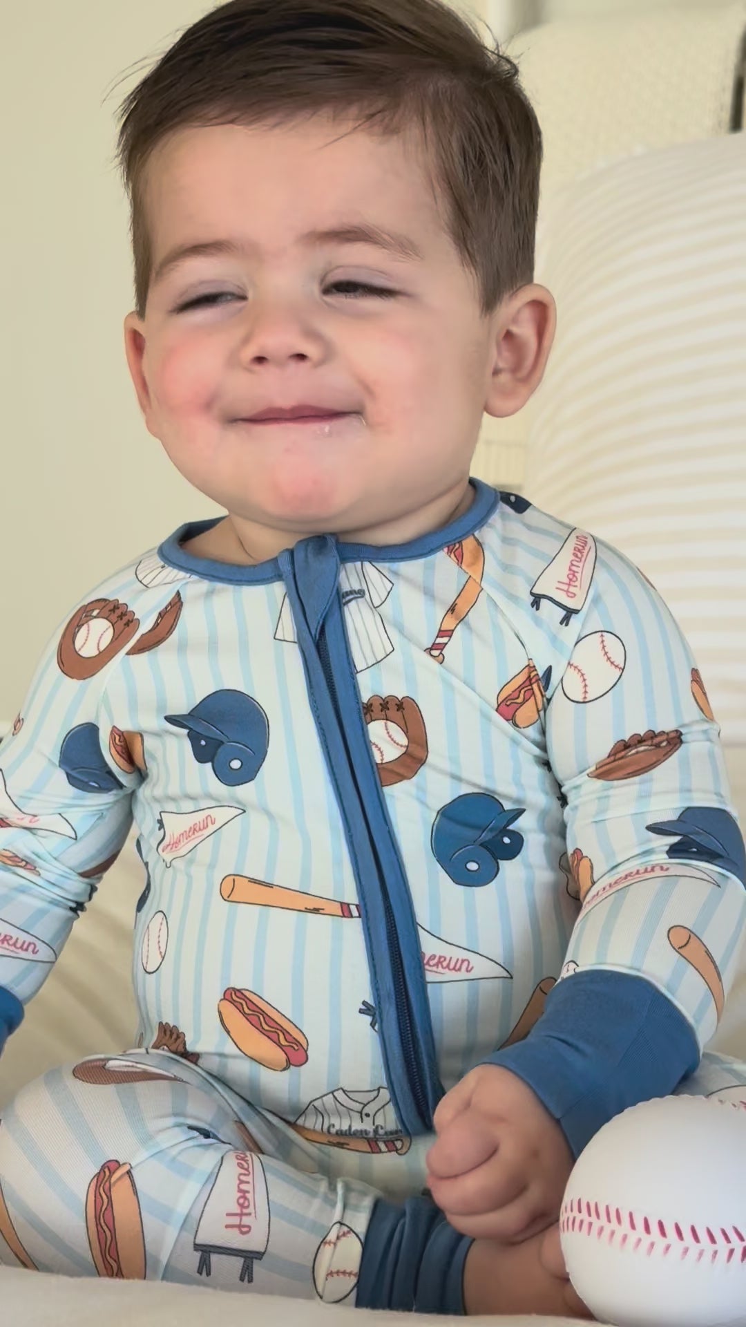 ballpark bros convertible zip romper video