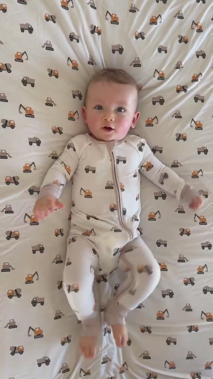little builder zip romper video