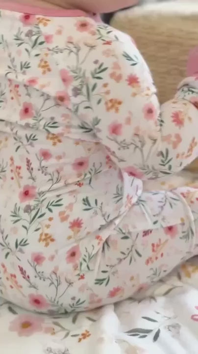 pink wildflower pajama video