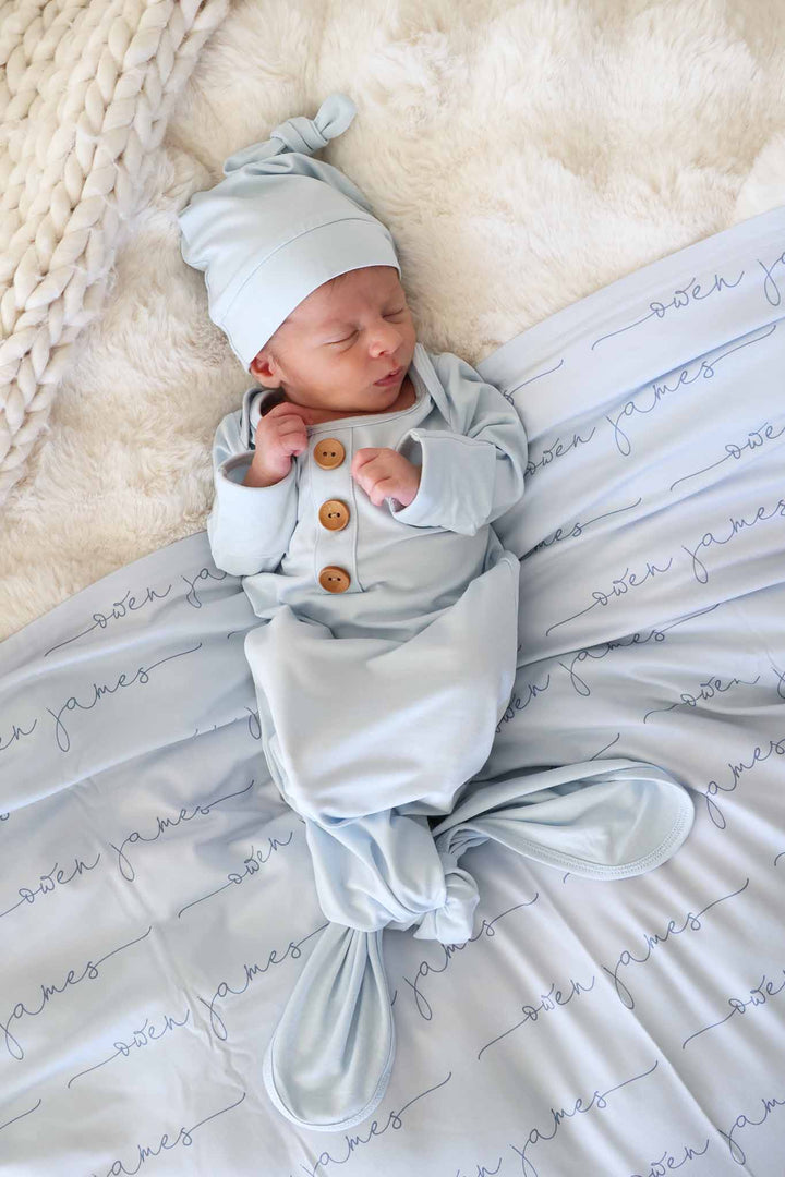 BABY BLUE KNOT GOWN VIDEO