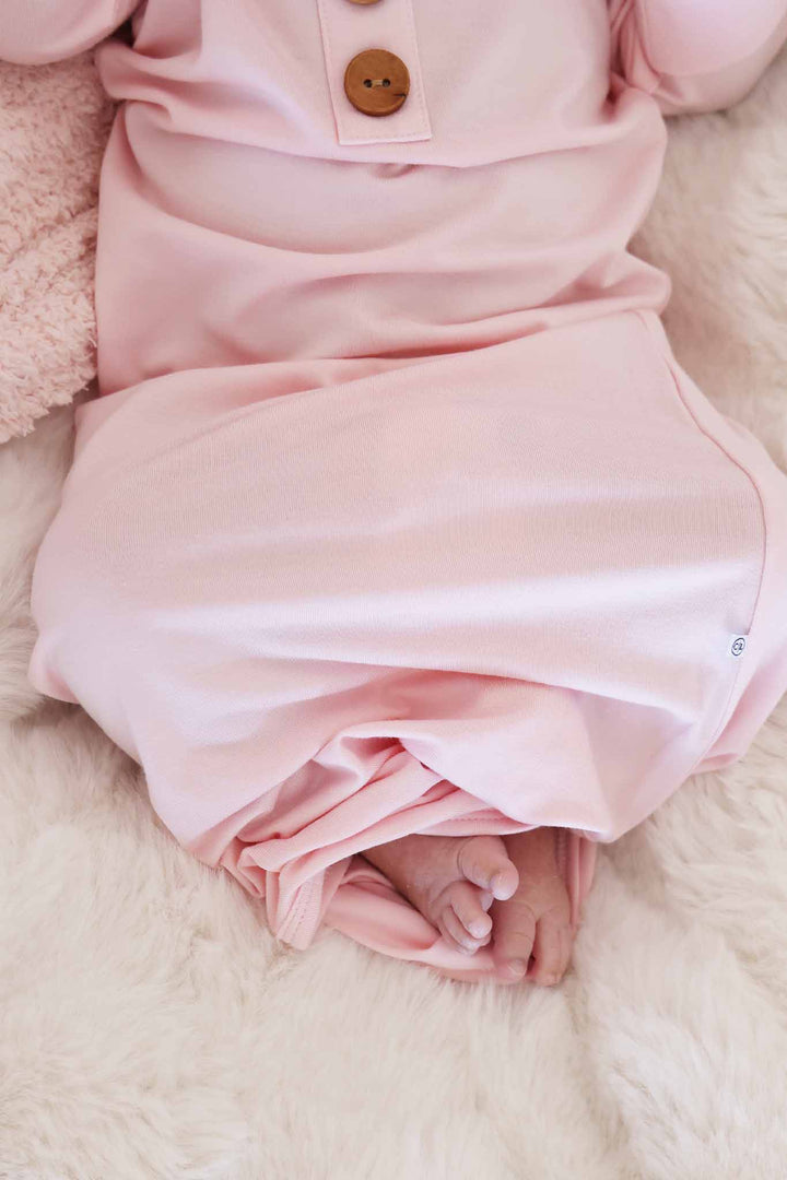 baby pink knot gown video
