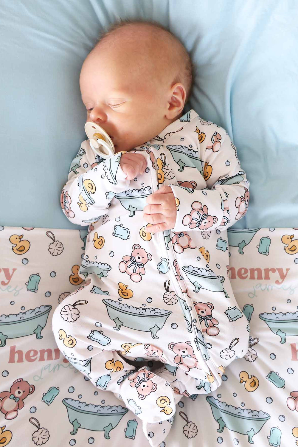 blue bath themed footie video