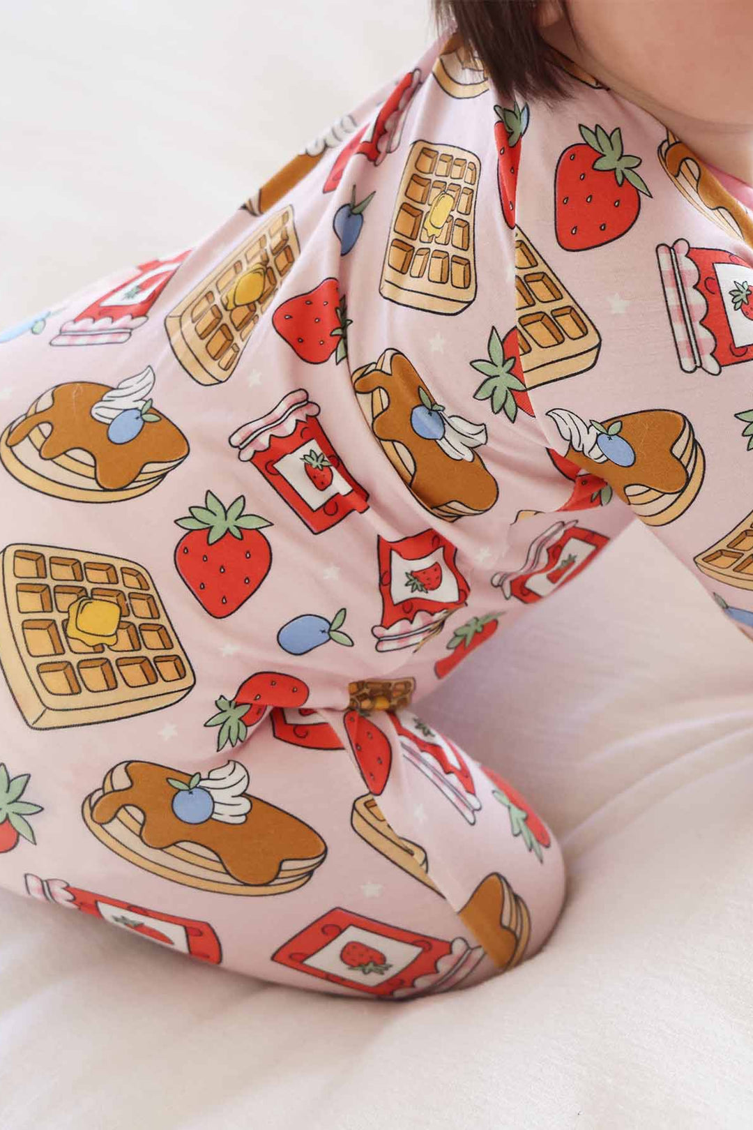 sweet stack pink convertible zip romper pajama for girls 