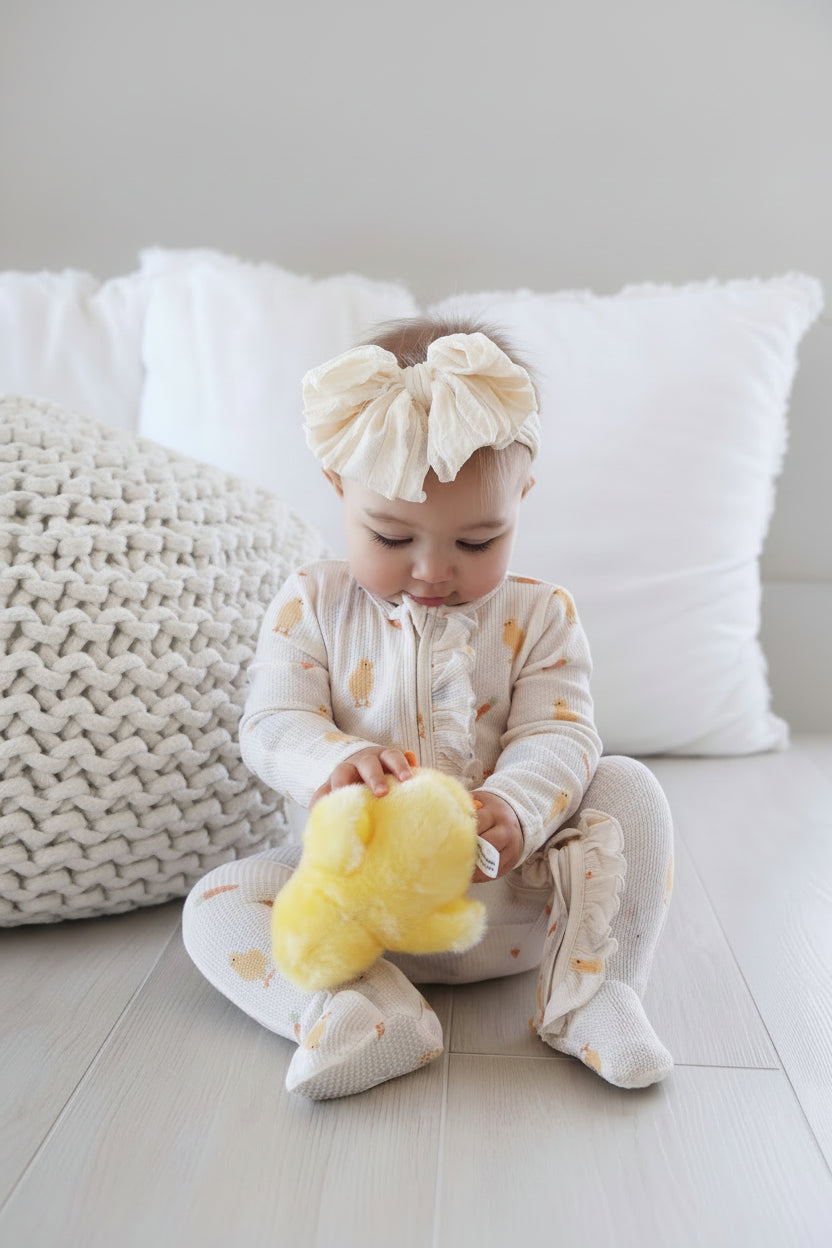 sweet peep ruffle footie video