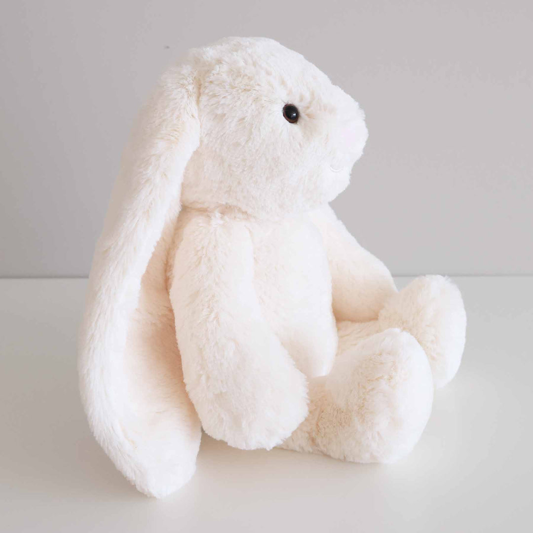 large white bunny stuffed animal for kids 