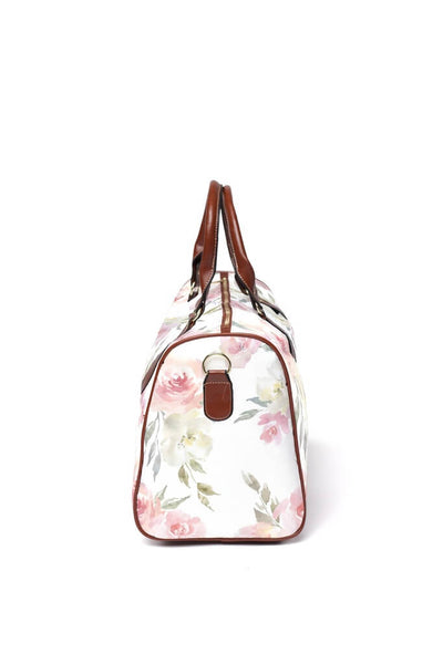 pink floral travel bag 