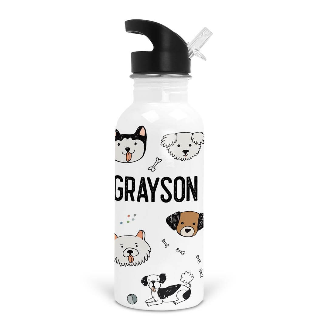 puppy water bottle personalized 