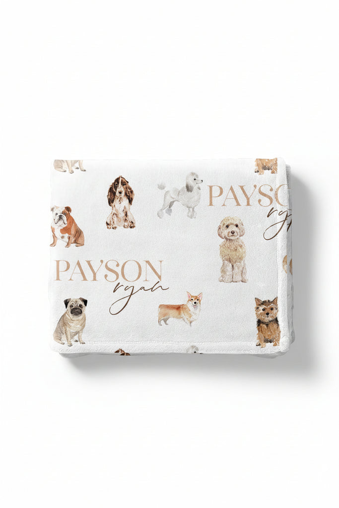 Puppy Love Personalized Blanket