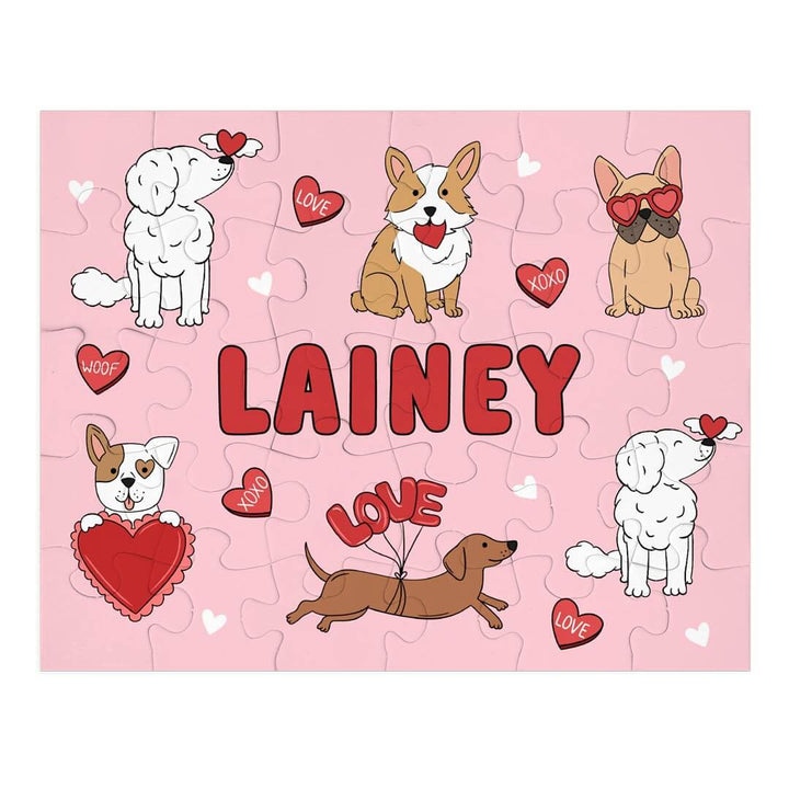 Kids Personalized 30 Piece Puzzle | Pups & Kisses