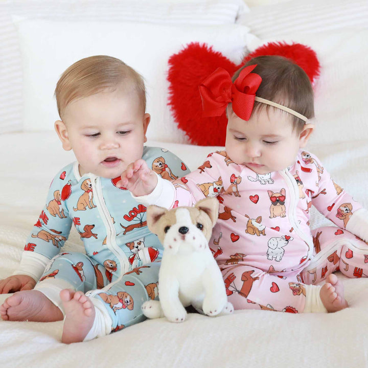 Pups & Kisses Convertible Zip Romper