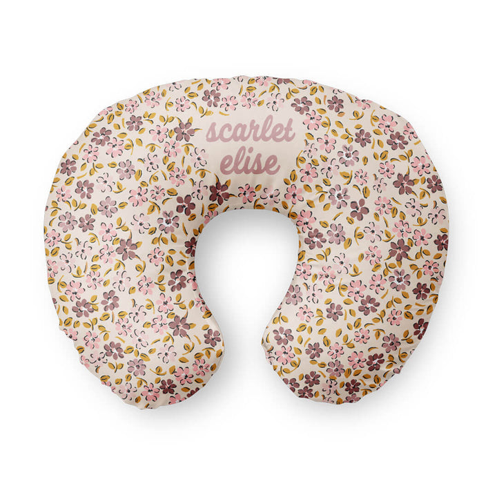 mauvelous meadow personalized nursing pillow cover for babies 