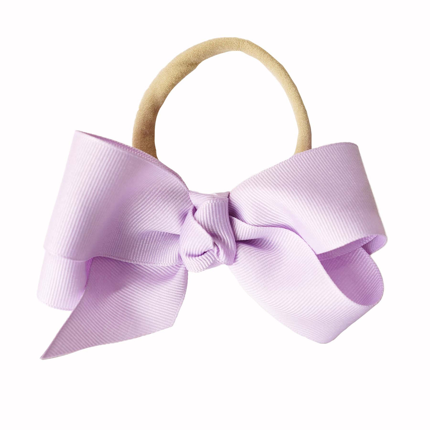 purple ribbon bow headband 