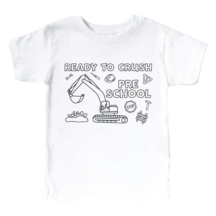 ready to crush pre school graphic tee for kids 
