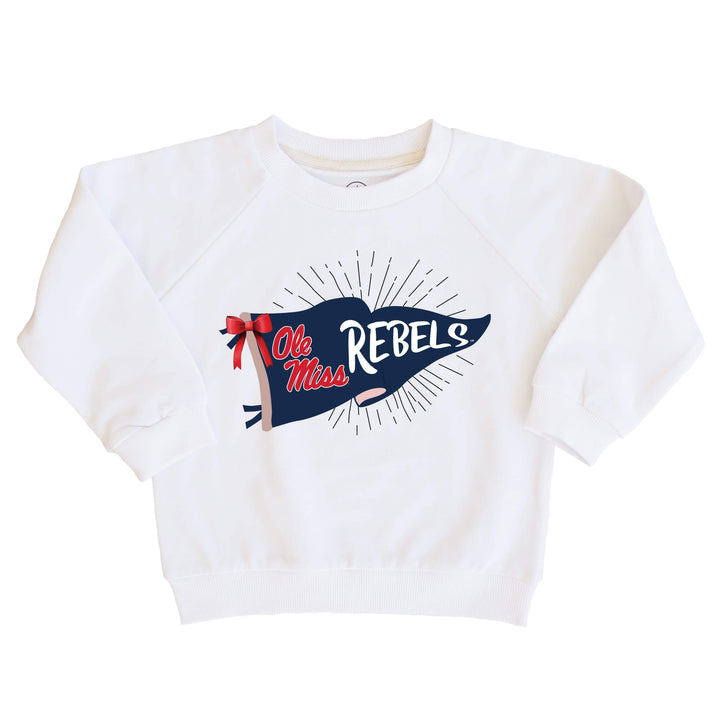 University of Mississippi | Footballs & Bows Kids Graphic Sweatshirts