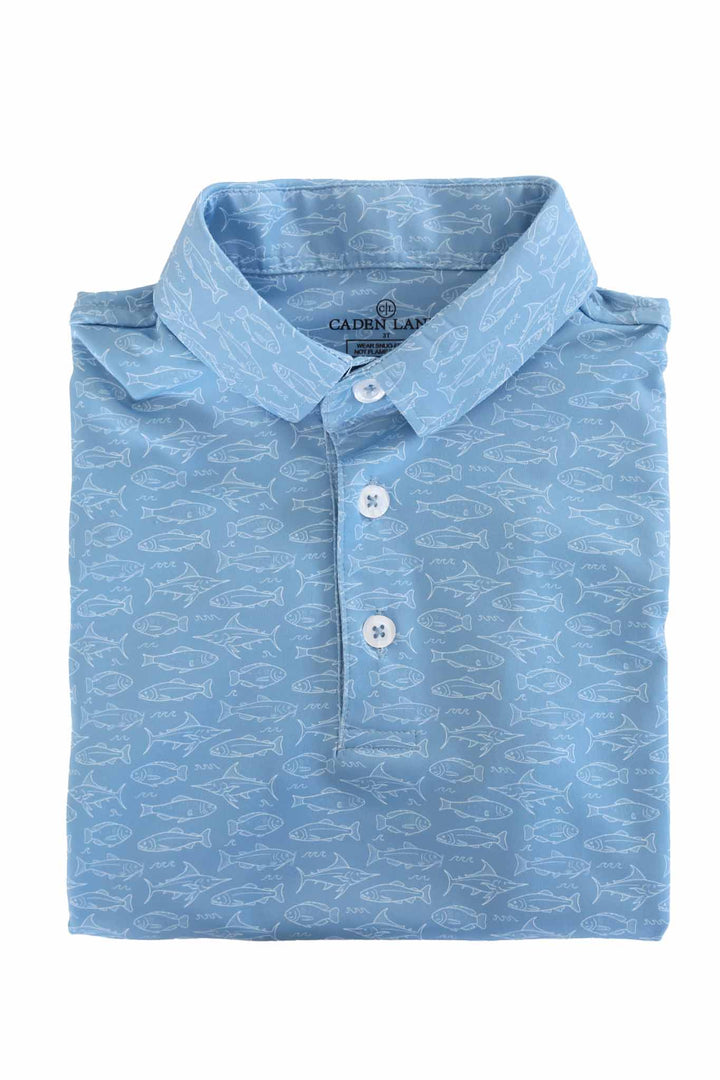 reel legend boys collared shirt 