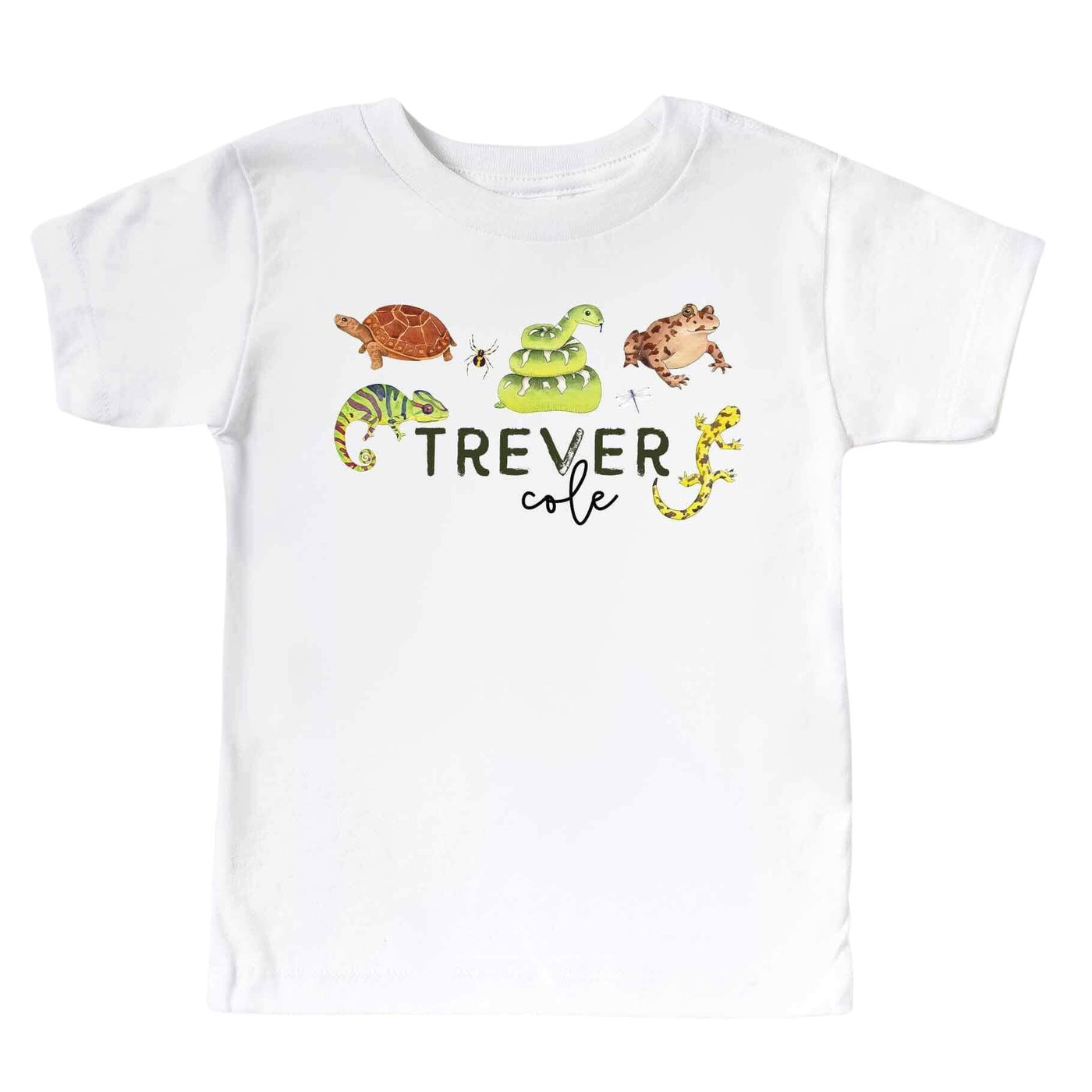 reptile buds personalized kids graphic tee